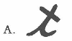 小寫字母 t 圖樣 A
